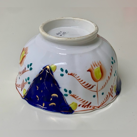 19th Century Vintage Gaudy Welsh Tulip Pattern Lusterware Waste Slop Bowl - Picture 14 of 16